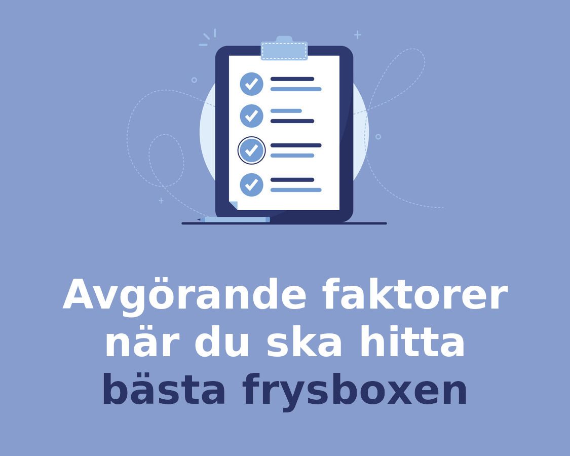 Så hittar du bästa Frysbox