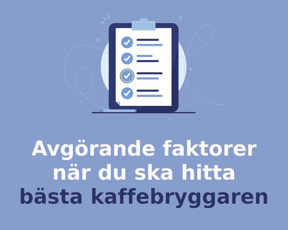 Så hittar du bästa Kaffebryggare
