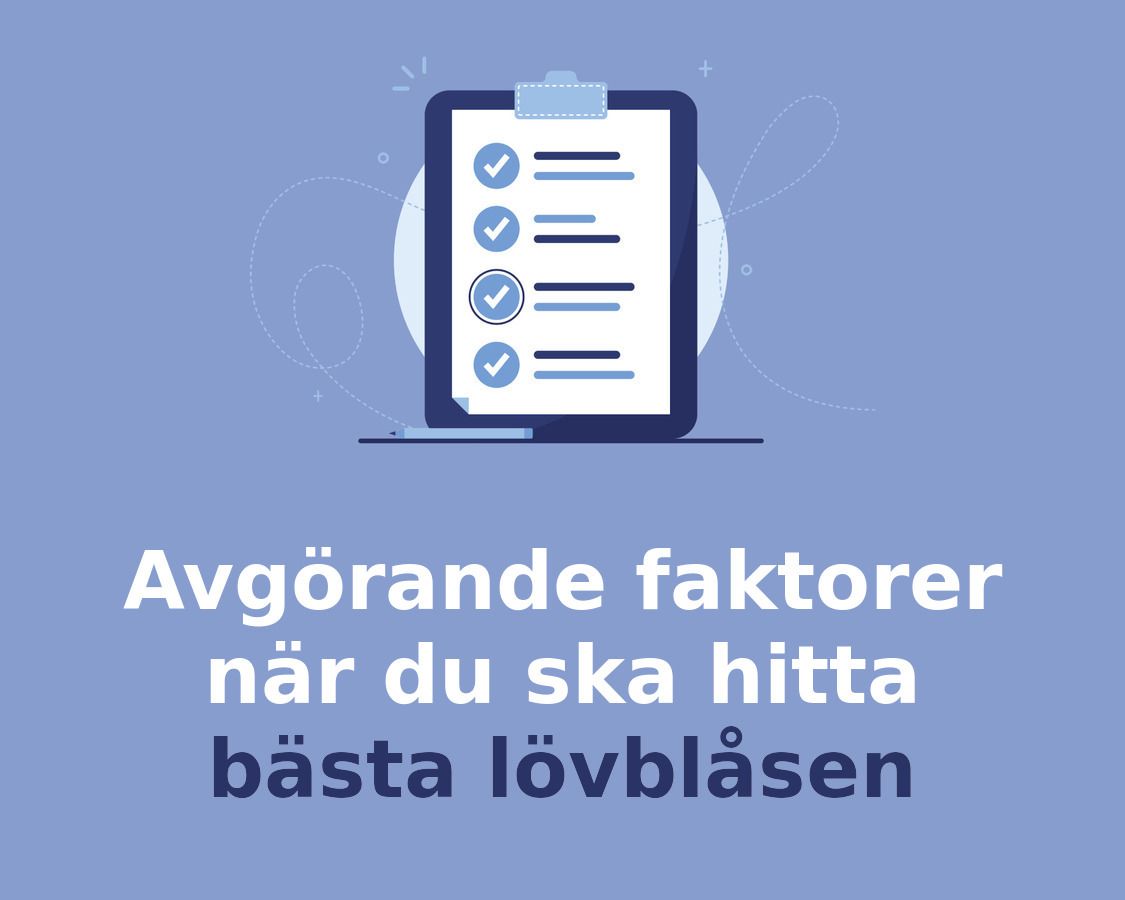 Så hittar du bästa Lövblås
