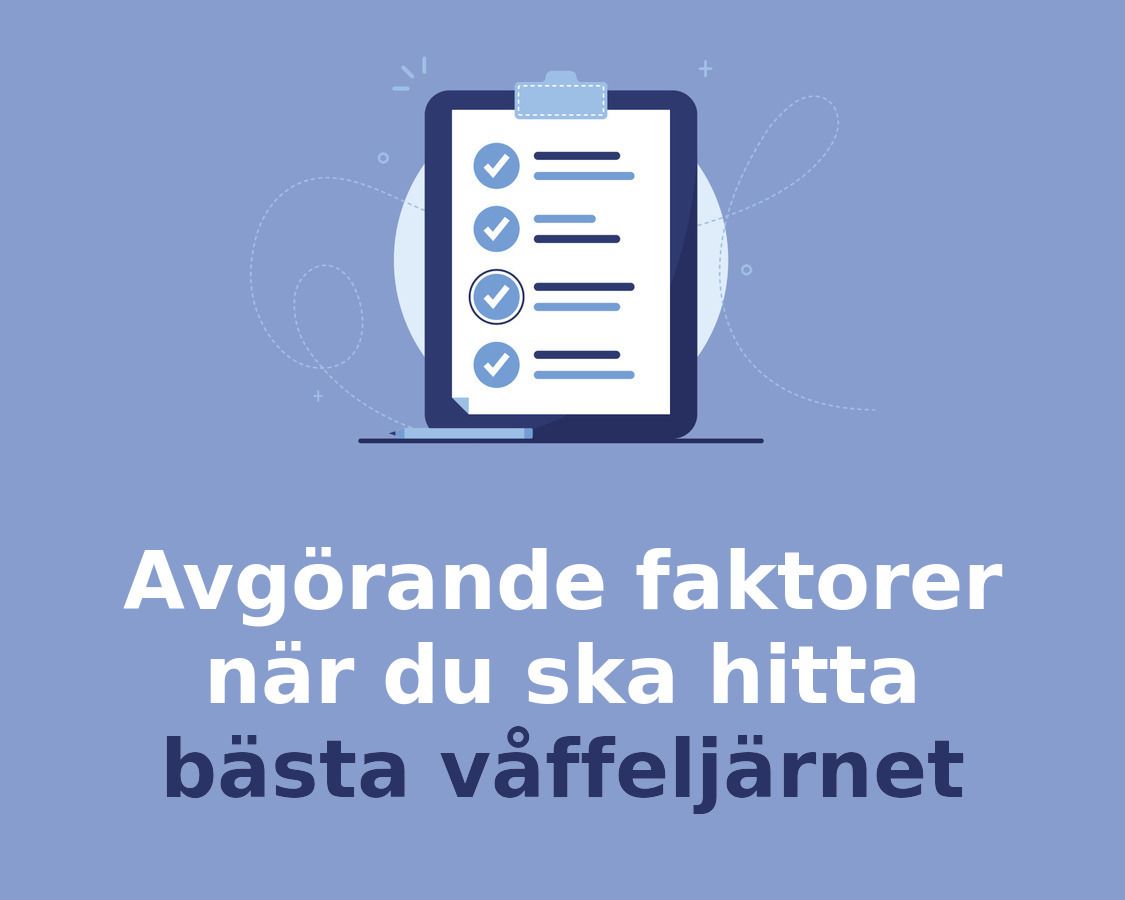 Så hittar du bästa Våffeljärn