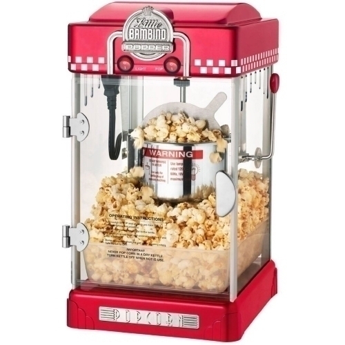Great Northern Popcornmaskin Little Bambino 2-3 liter Röd - Bästa biopopcornen